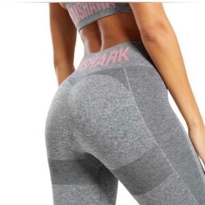 Gymshark Flex Legging Pink/Heather Gray Size L
